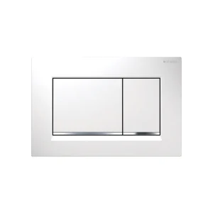 Placca di Comando Sigma 30 Bianco-Cromo - Geberit